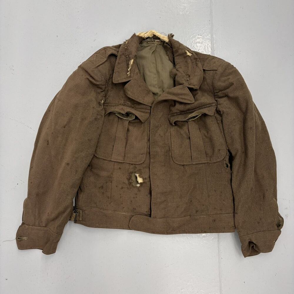 Vintage WW2 US Army Eisenhower Distressed Military Jacket